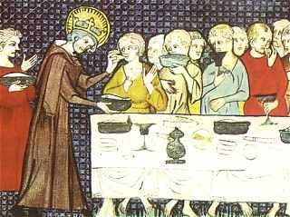 Louis IX servant les pauvres