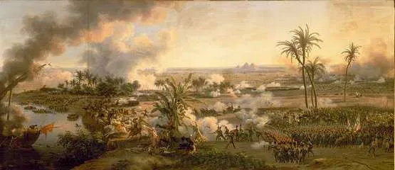La Bataille des Pyramides - par François André VINCENT 1806 (Musée du Louvre)