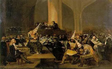 Inquisition Scene, par Francisco GOYA 1816 (Royal Academy of San Fernando, Madrid)