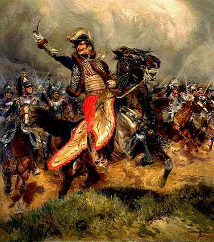 Le général Lasalle à la bataille de Wagram, 1809 - par DETAILLE